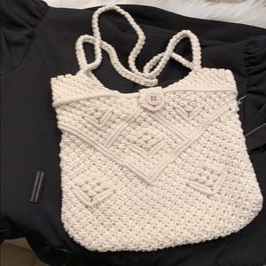 MACRAME HANDMADE WOVEN KNITTED BAG PURSE